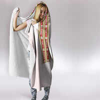 Lithuania Folk Pattern Vytis Motif Hooded Blanket