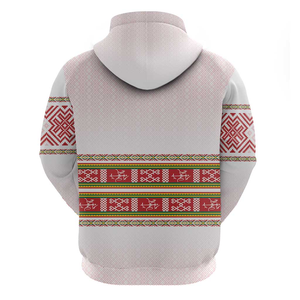 Lithuania Folk Pattern Vytis Motif Hoodie
