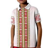 Lithuania Folk Pattern Vytis Motif Kid Polo Shirt