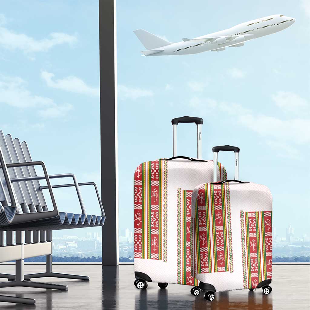 Lithuania Folk Pattern Vytis Motif Luggage Cover