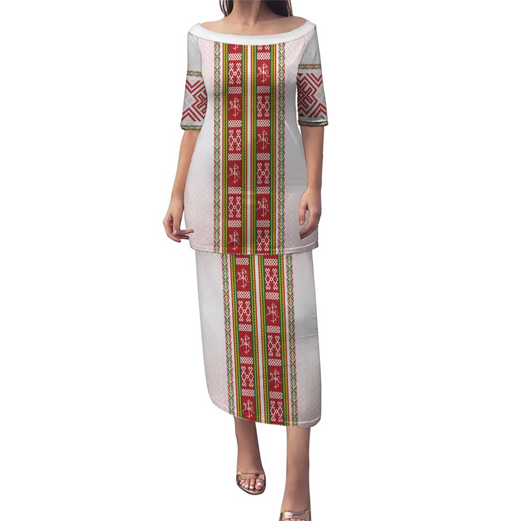 Lithuania Folk Pattern Vytis Motif Puletasi