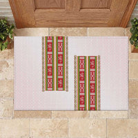 Lithuania Folk Pattern Vytis Motif Rubber Doormat