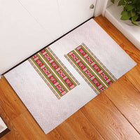 Lithuania Folk Pattern Vytis Motif Rubber Doormat