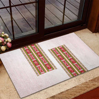 Lithuania Folk Pattern Vytis Motif Rubber Doormat