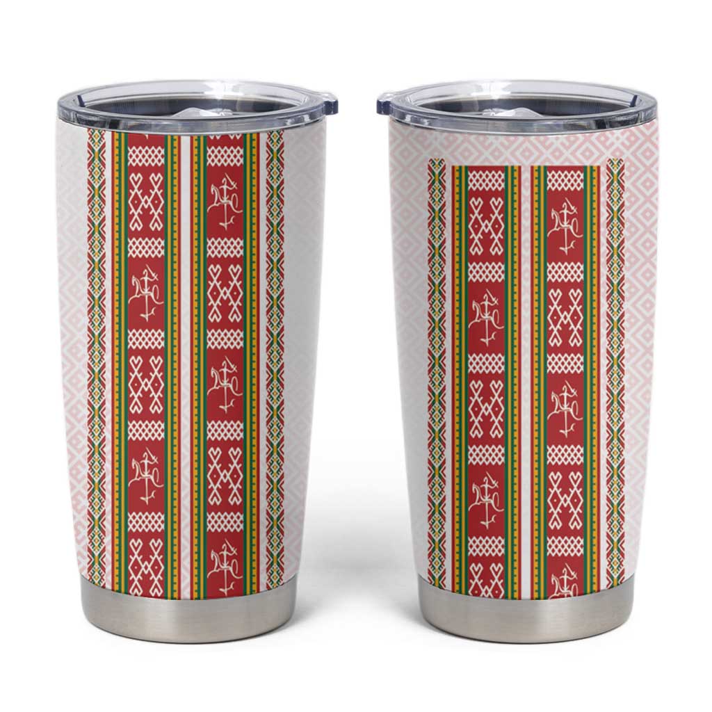 Lithuania Folk Pattern Vytis Motif Tumbler Cup