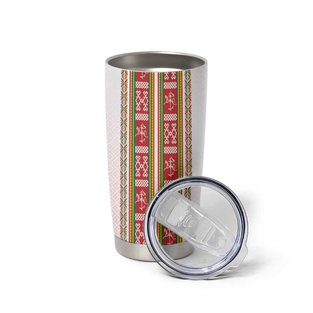 Lithuania Folk Pattern Vytis Motif Tumbler Cup