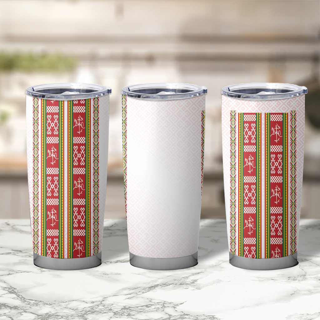 Lithuania Folk Pattern Vytis Motif Tumbler Cup