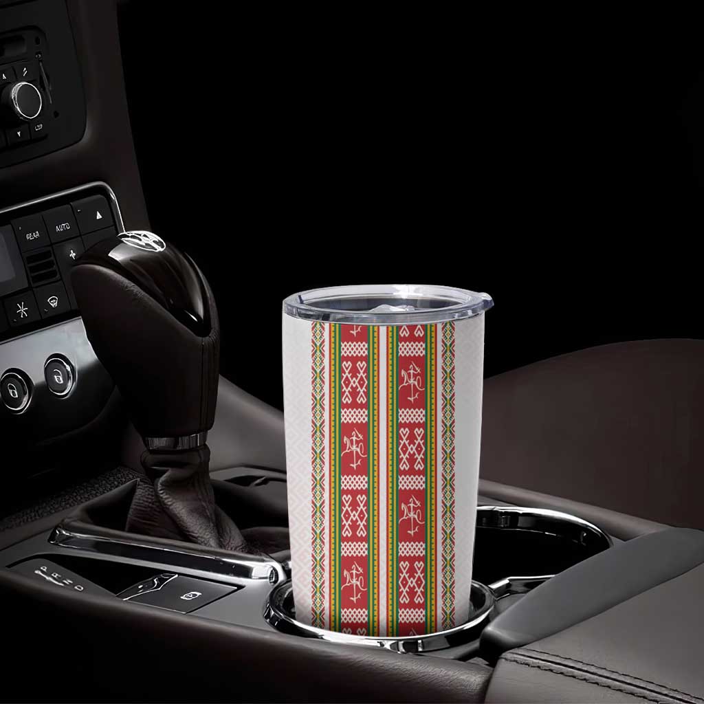 Lithuania Folk Pattern Vytis Motif Tumbler Cup