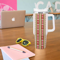 Lithuania Folk Pattern Vytis Motif Tumbler With Handle