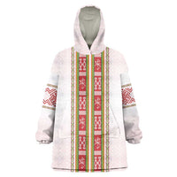 Lithuania Folk Pattern Vytis Motif Wearable Blanket Hoodie