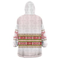Lithuania Folk Pattern Vytis Motif Wearable Blanket Hoodie