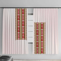 Lithuania Folk Pattern Vytis Motif Window Curtain