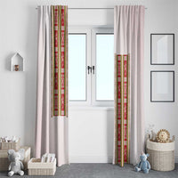 Lithuania Folk Pattern Vytis Motif Window Curtain