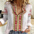 Lithuania Folk Pattern Vytis Motif Women Casual Shirt