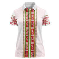 Lithuania Folk Pattern Vytis Motif Women Polo Shirt