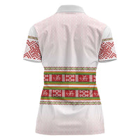 Lithuania Folk Pattern Vytis Motif Women Polo Shirt
