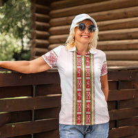 Lithuania Folk Pattern Vytis Motif Women Polo Shirt