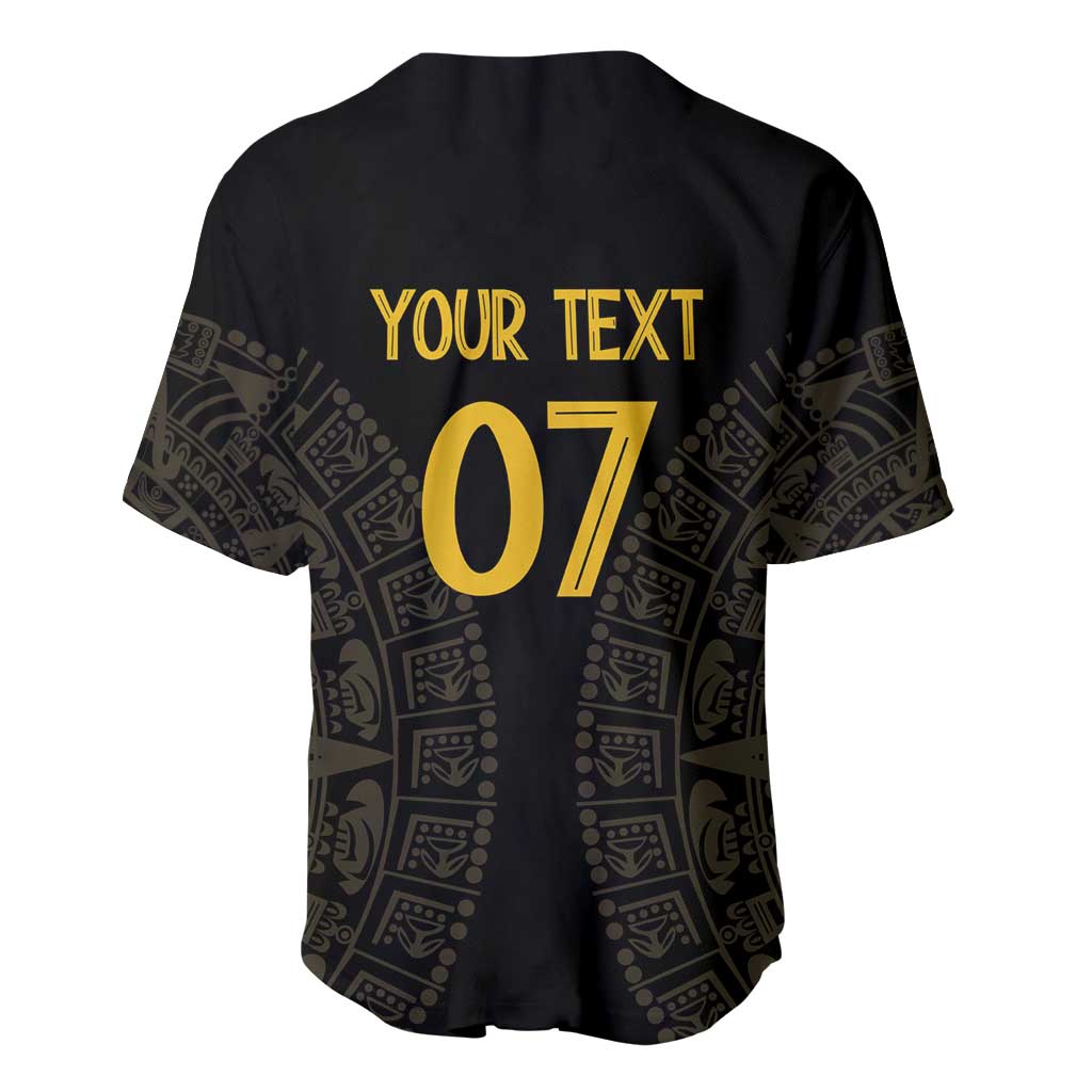 Mexico Football Custom Baseball Jersey Viva Mexicana Aztec Inspired