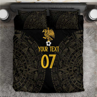 Mexico Football Custom Bedding Set Viva Mexicana Aztec Inspired