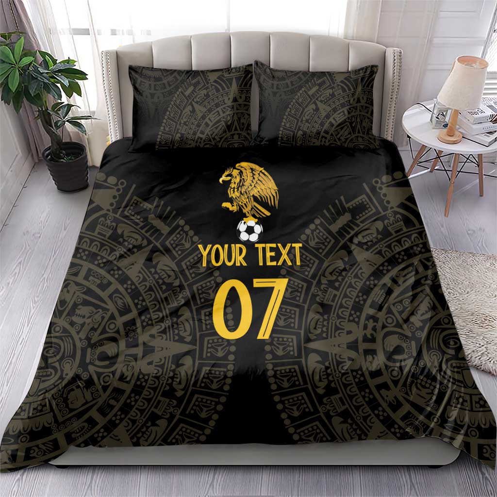 Mexico Football Custom Bedding Set Viva Mexicana Aztec Inspired