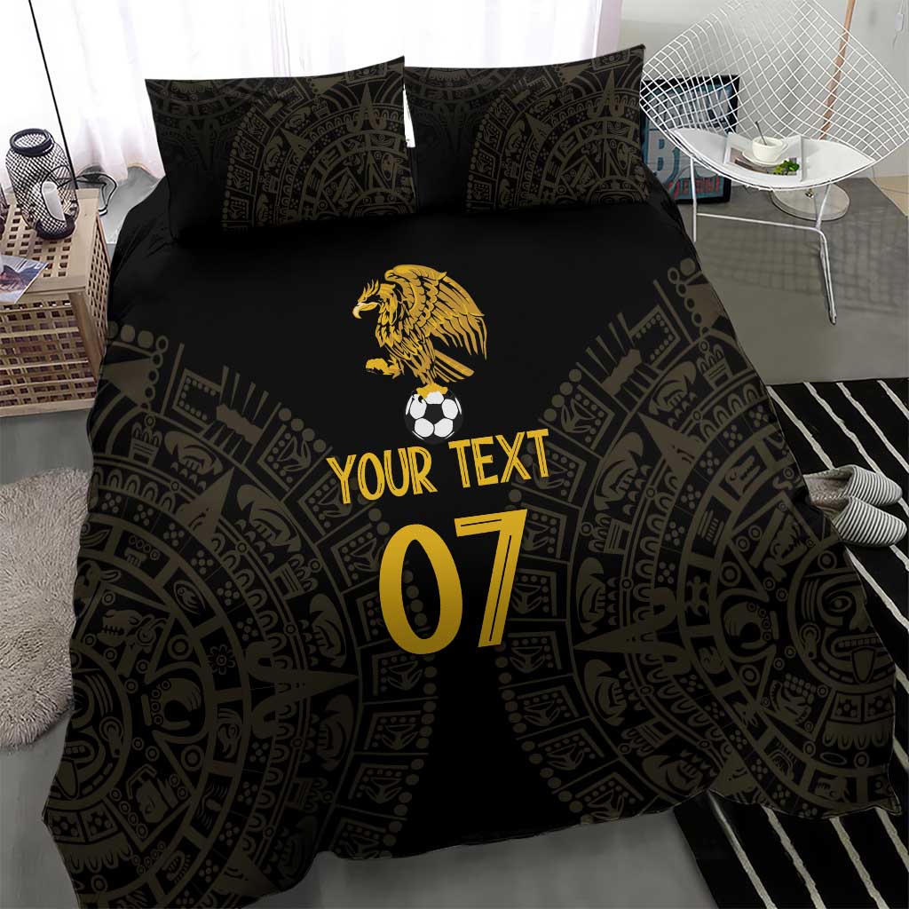 Mexico Football Custom Bedding Set Viva Mexicana Aztec Inspired
