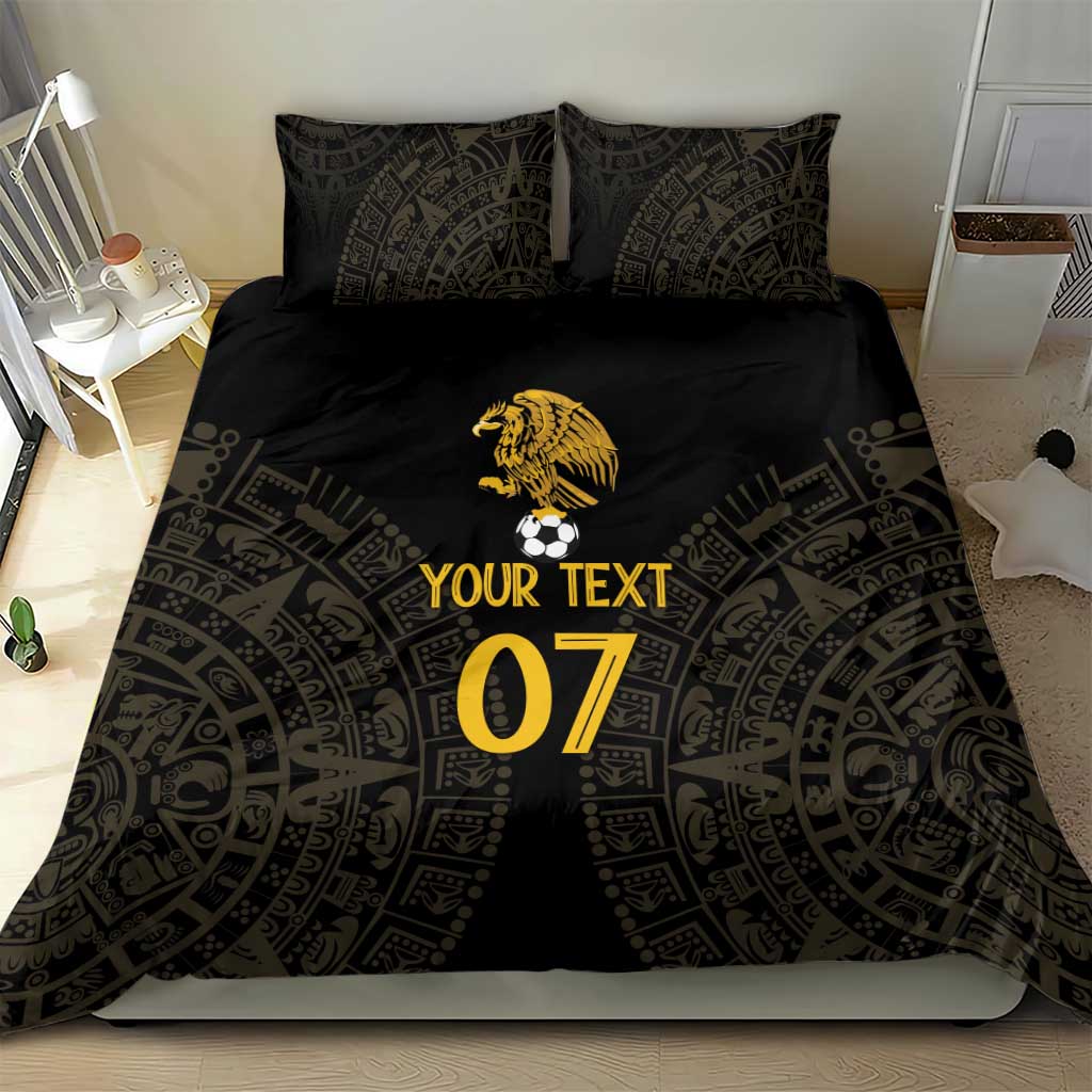 Mexico Football Custom Bedding Set Viva Mexicana Aztec Inspired