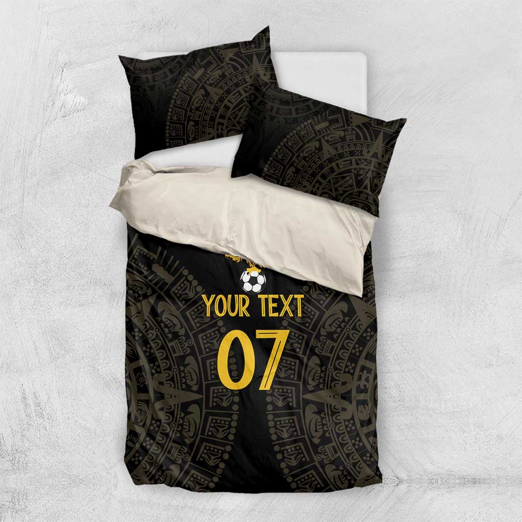 Mexico Football Custom Bedding Set Viva Mexicana Aztec Inspired