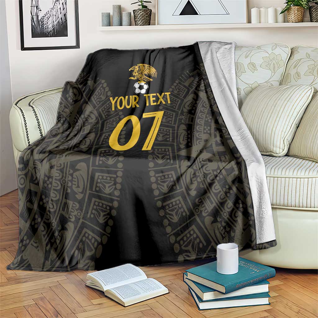 Mexico Football Custom Blanket Viva Mexicana Aztec Inspired