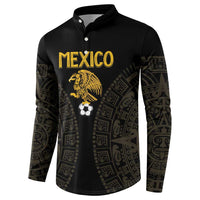 Mexico Football Custom Button Sweatshirt Viva Mexicana Aztec Inspired