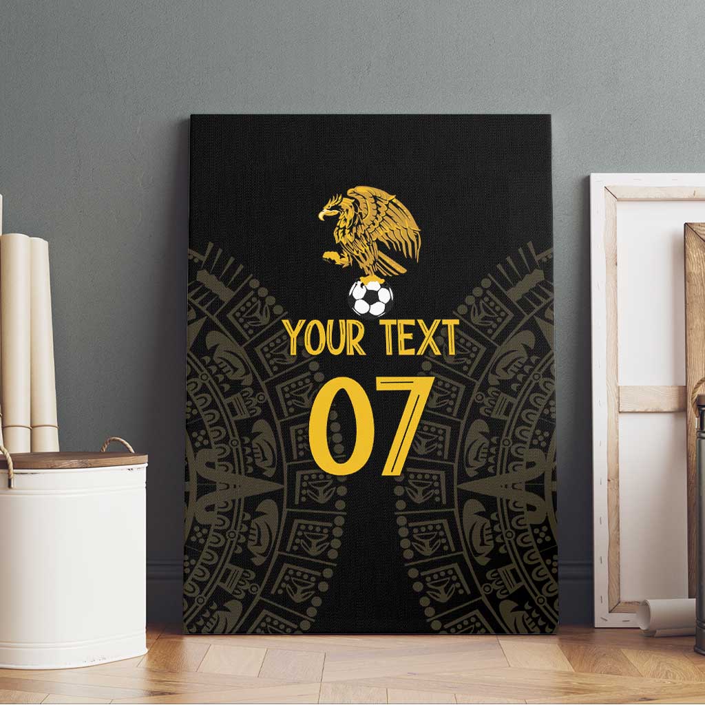 Mexico Football Custom Canvas Wall Art Viva Mexicana Aztec Inspired