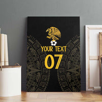 Mexico Football Custom Canvas Wall Art Viva Mexicana Aztec Inspired