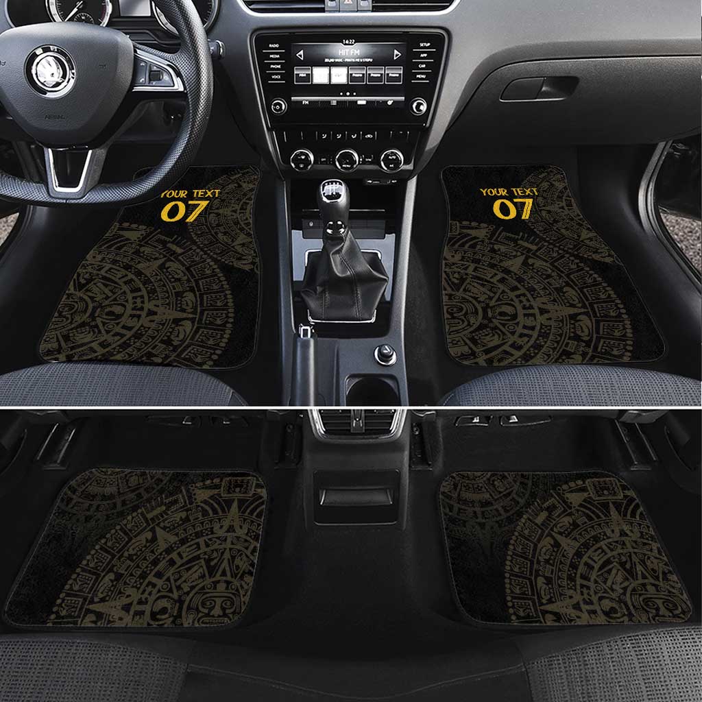 Mexico Football Custom Car Mats Viva Mexicana Aztec Inspired