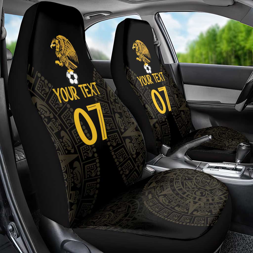 Mexico Football Custom Car Seat Cover Viva Mexicana Aztec Inspired