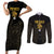 Mexico Football Custom Couples Matching Short Sleeve Bodycon Dress and Long Sleeve Button Shirt Viva Mexicana Aztec Inspired