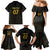 Mexico Football Custom Family Matching Mermaid Dress and Hawaiian Shirt Viva Mexicana Aztec Inspired