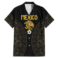 Mexico Football Custom Family Matching Mermaid Dress and Hawaiian Shirt Viva Mexicana Aztec Inspired