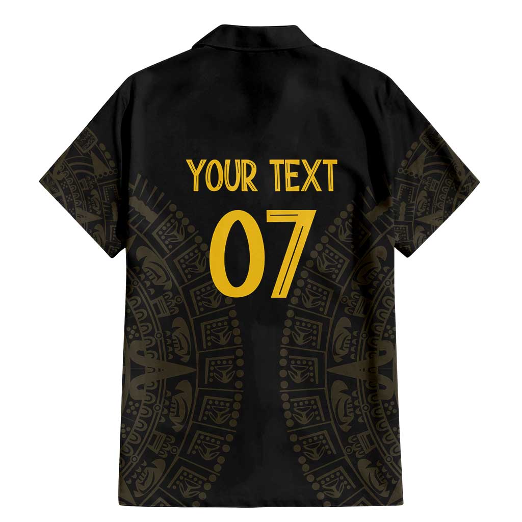 Mexico Football Custom Family Matching Mermaid Dress and Hawaiian Shirt Viva Mexicana Aztec Inspired