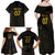 Mexico Football Custom Family Matching Off Shoulder Maxi Dress and Hawaiian Shirt Viva Mexicana Aztec Inspired