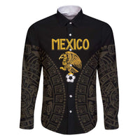 Mexico Football Custom Family Matching Puletasi and Hawaiian Shirt Viva Mexicana Aztec Inspired