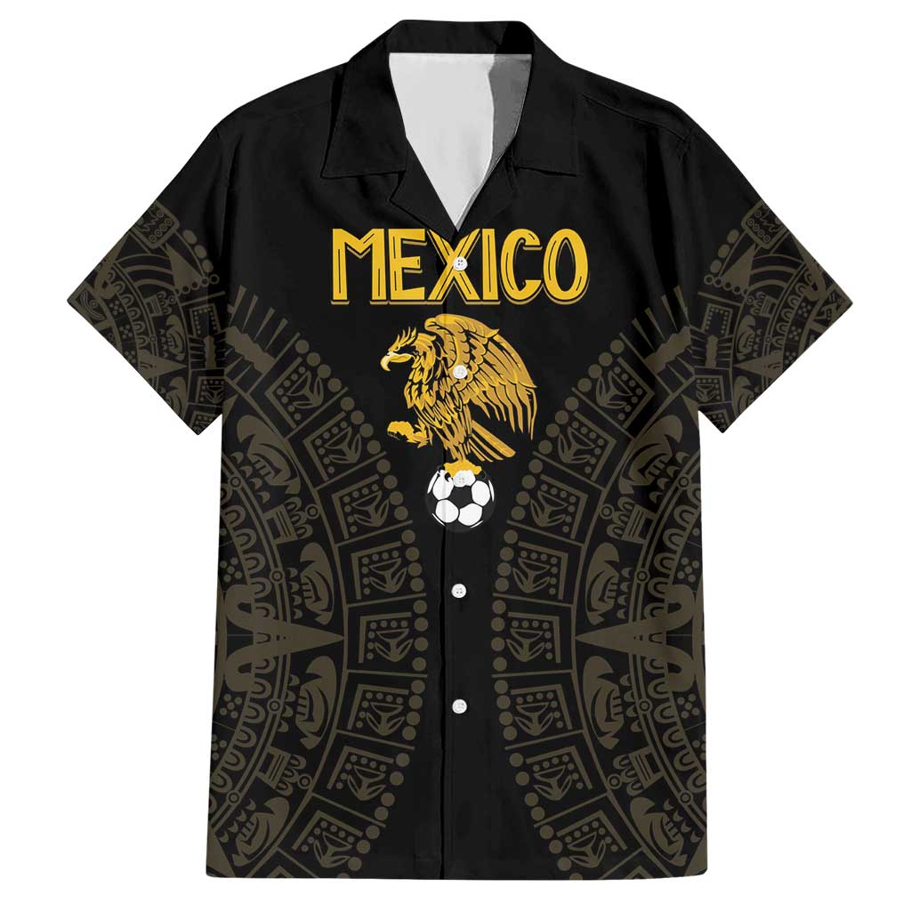 Mexico Football Custom Hawaiian Shirt Viva Mexicana Aztec Inspired