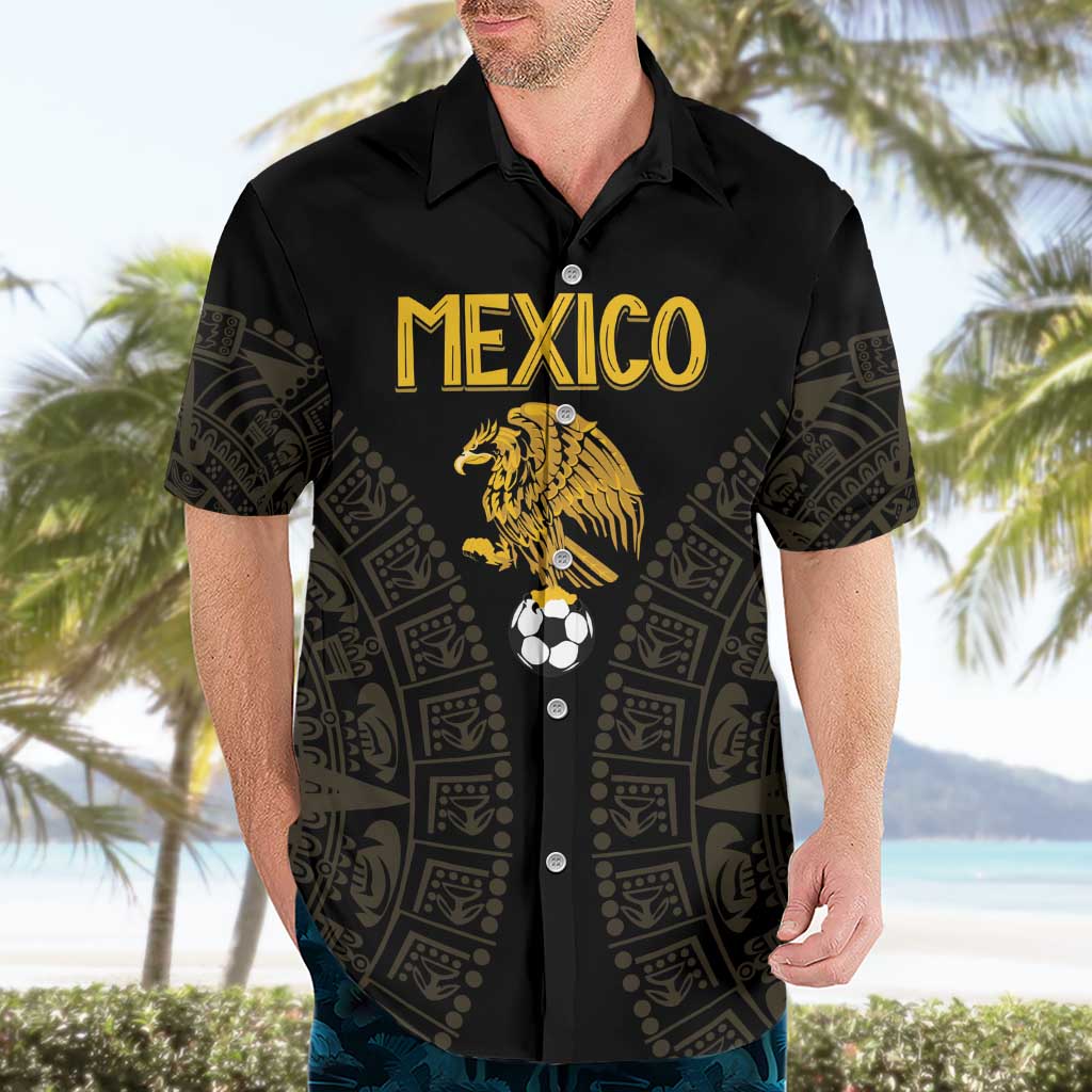 Mexico Football Custom Hawaiian Shirt Viva Mexicana Aztec Inspired