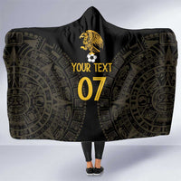 Mexico Football Custom Hooded Blanket Viva Mexicana Aztec Inspired