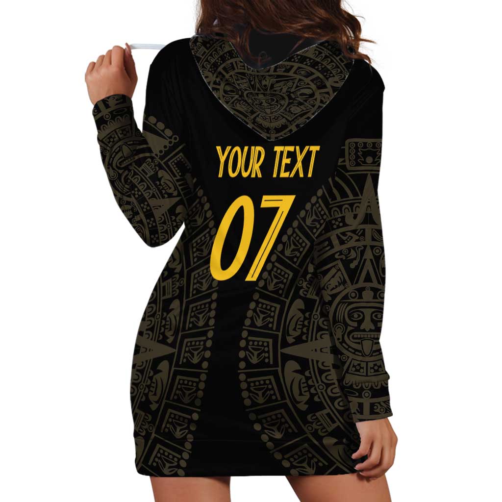 Mexico Football Custom Hoodie Dress Viva Mexicana Aztec Inspired
