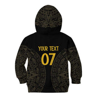 Mexico Football Custom Kid Hoodie Viva Mexicana Aztec Inspired