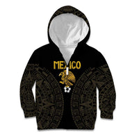Mexico Football Custom Kid Hoodie Viva Mexicana Aztec Inspired