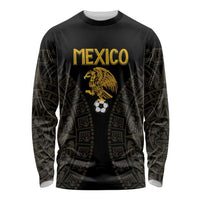 Mexico Football Custom Long Sleeve Shirt Viva Mexicana Aztec Inspired