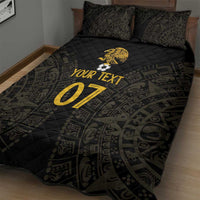 Mexico Football Custom Quilt Bed Set Viva Mexicana Aztec Inspired