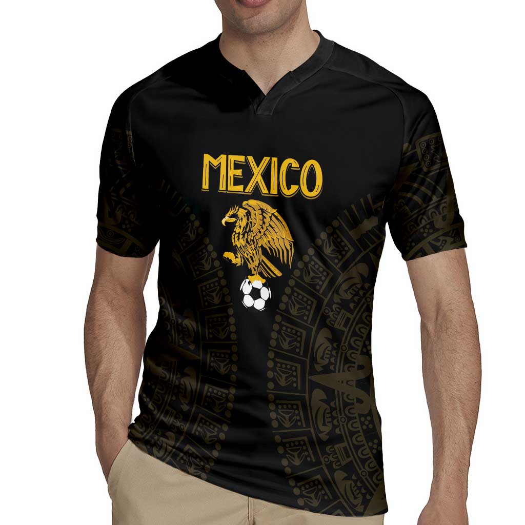 Mexico Football Custom Rugby Jersey Viva Mexicana Aztec Inspired