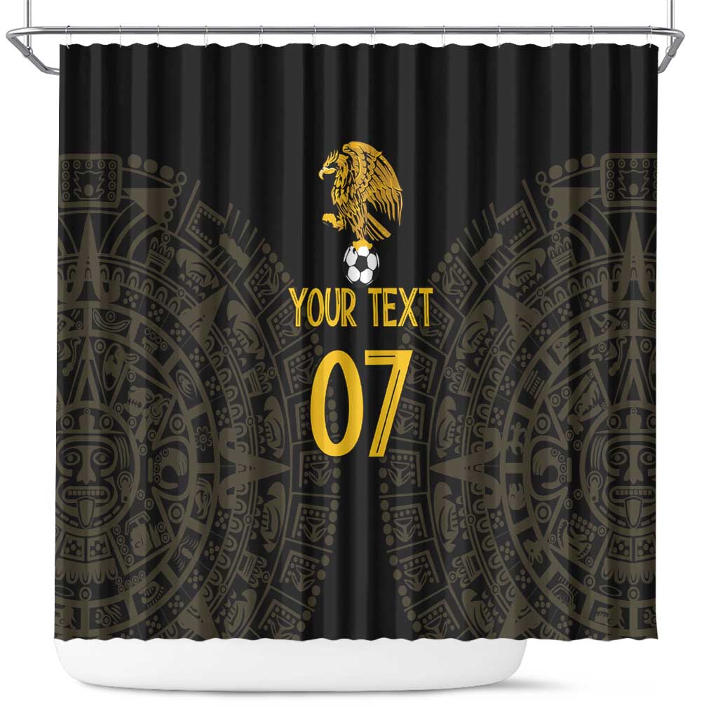 Mexico Football Custom Shower Curtain Viva Mexicana Aztec Inspired