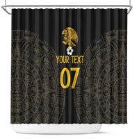 Mexico Football Custom Shower Curtain Viva Mexicana Aztec Inspired